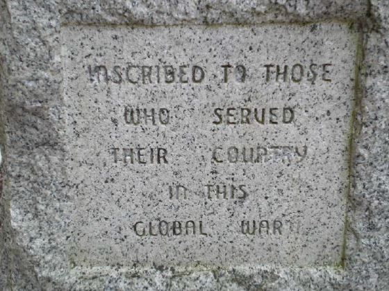 WWII Veterans Memorial Monument
