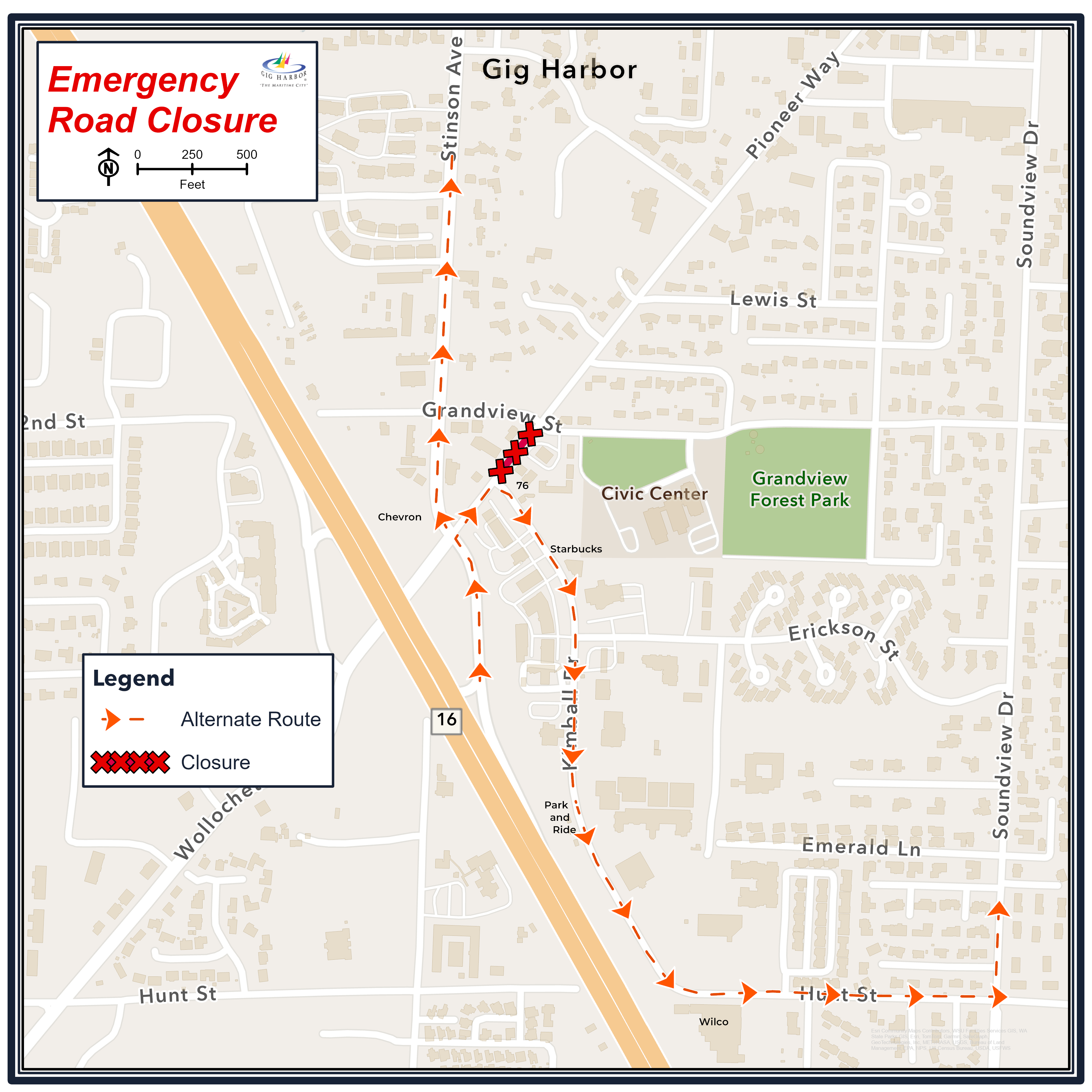 Pioneer Kimball Emergency Closure
